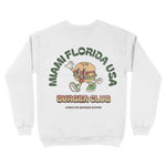 Miami Burger Boy Crewneck White back