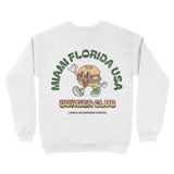 Miami Burger Boy Crewneck White back