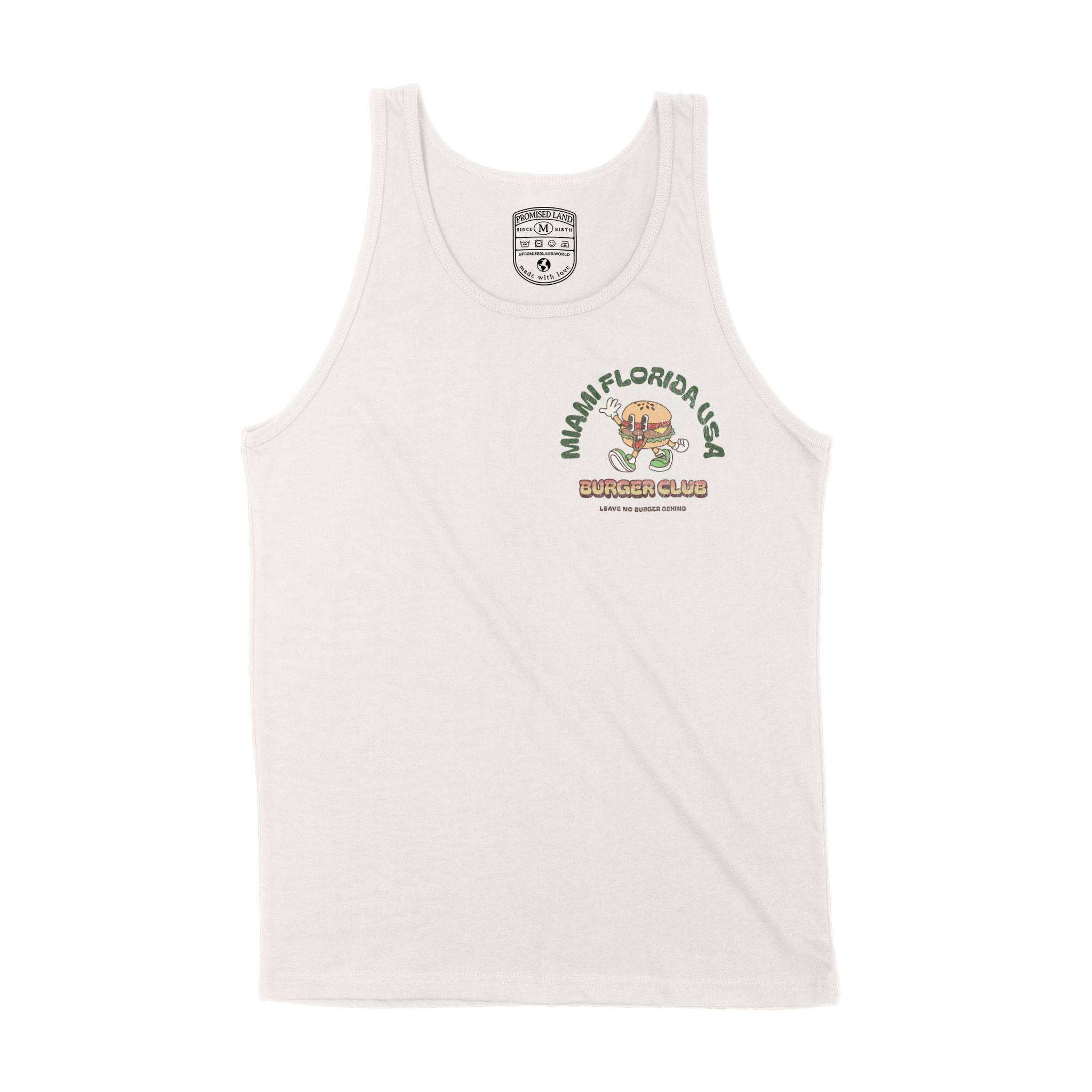 Miami Burger Boy Tank Top in Vintage - front view