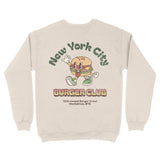 New York Burger Boy Crewneck in Natural - back view