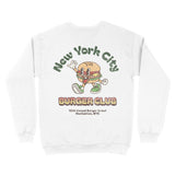 New York Crewneck in White - back view