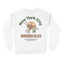 New York Crewneck in White - back view