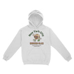 New York Burger Boy Hoodie White front