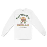 New York Longsleeve in White - front view