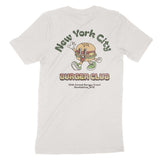 New York Burger Boy T-Shirt Vintage White back