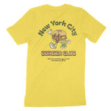 New York Burger Boy T-Shirt Yellow back