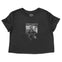 Denver Cropped Tee in Black - front view