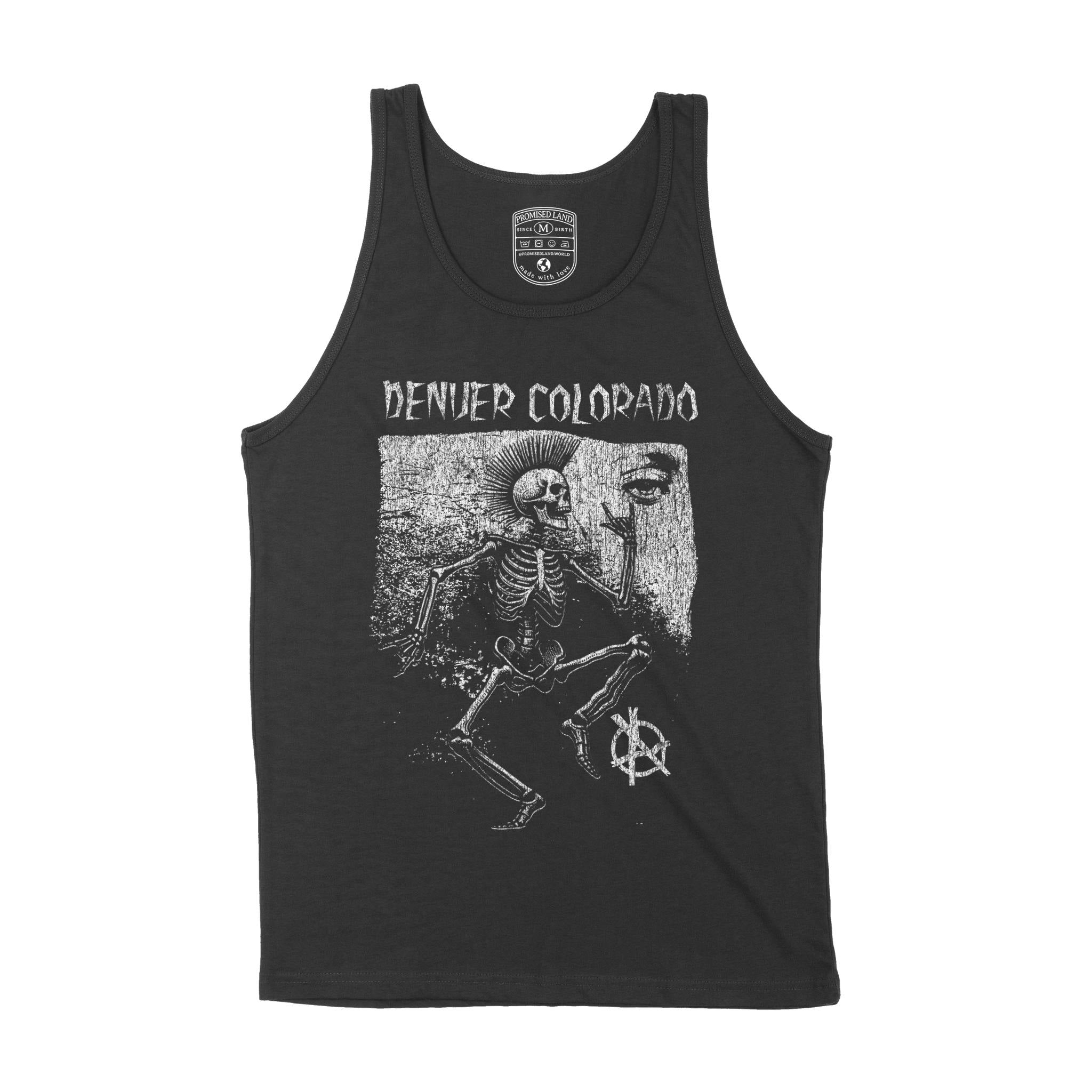 Denver Tank Top in Black - front view