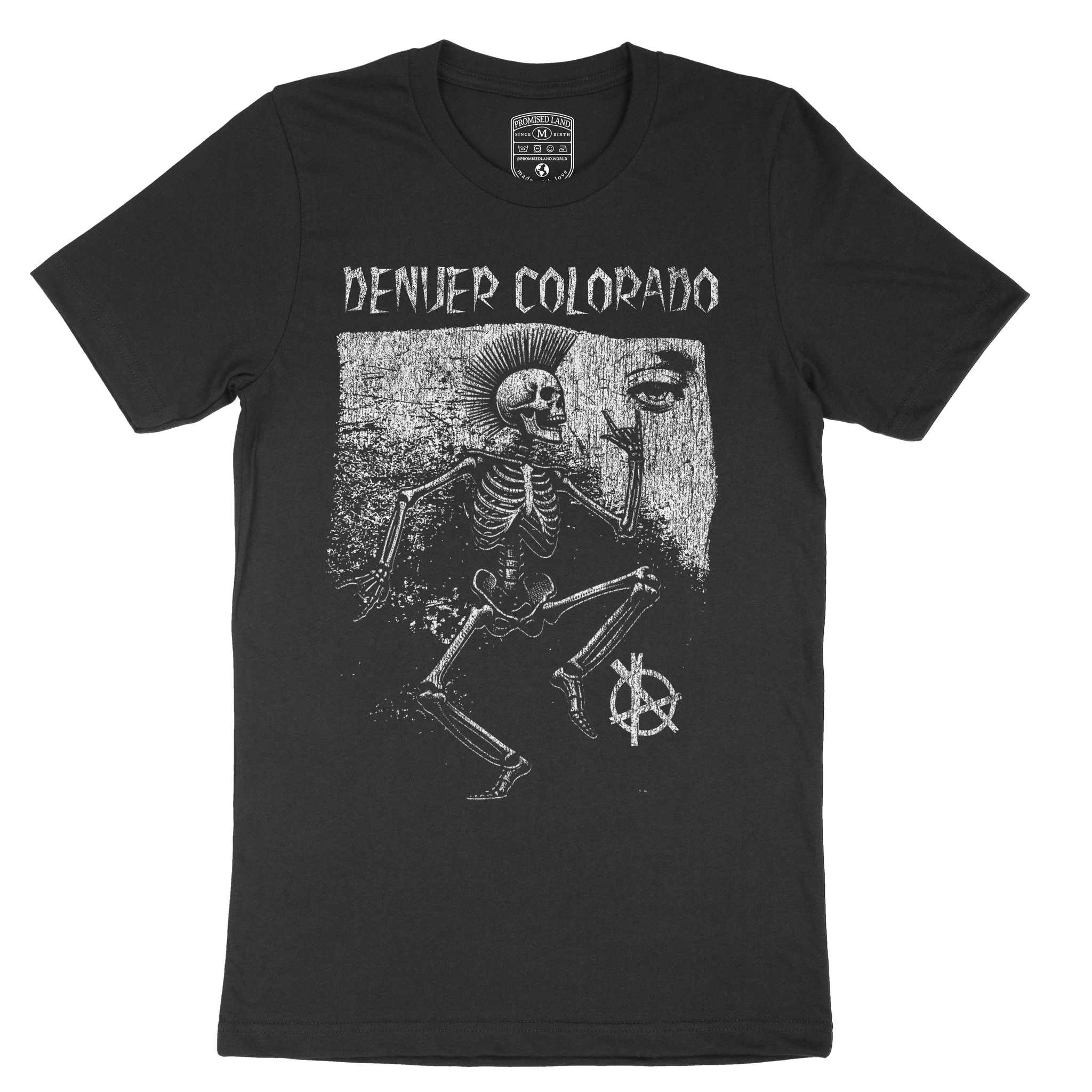 Denver Skelly T-Shirt Black front