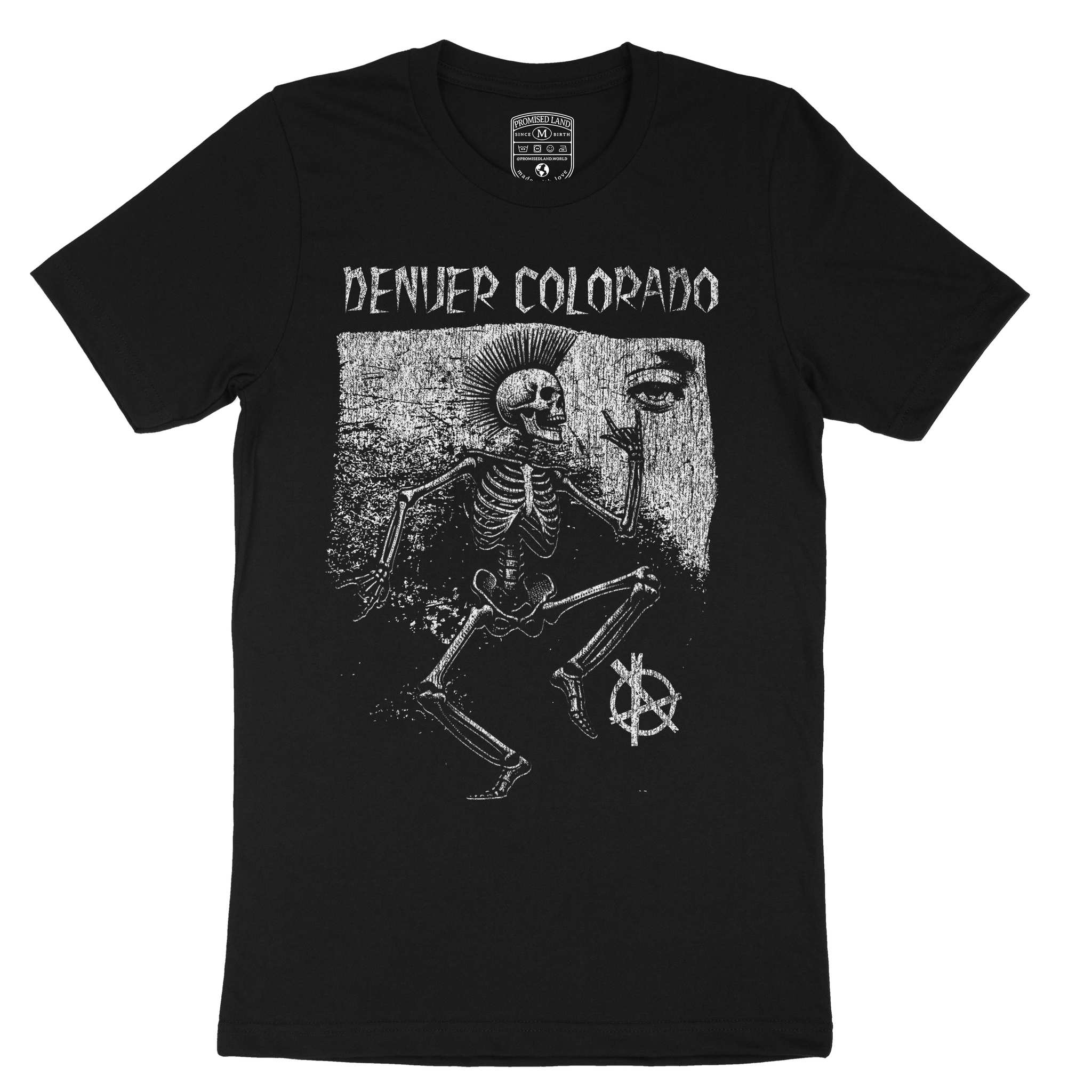 Denver Skelly T-Shirt Vintage Black front