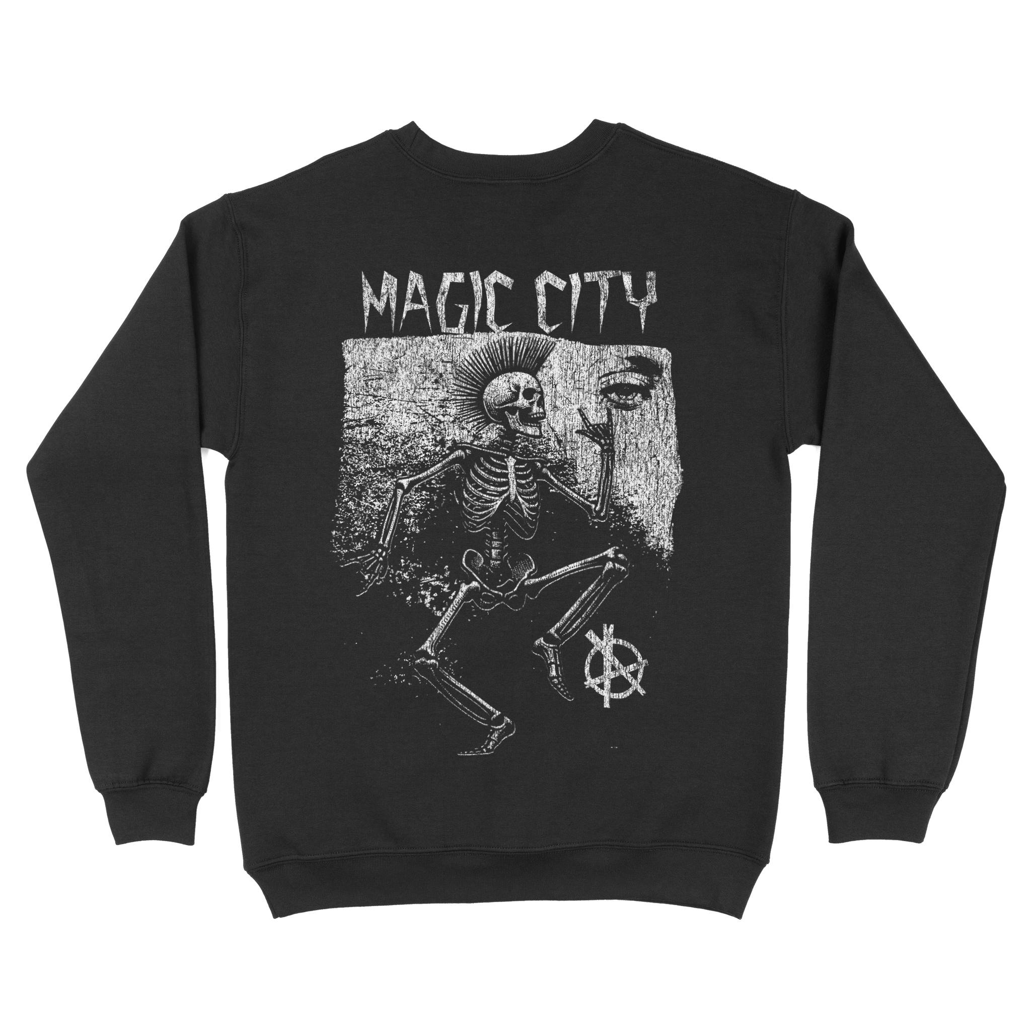 Miami Crewneck in Black - back view