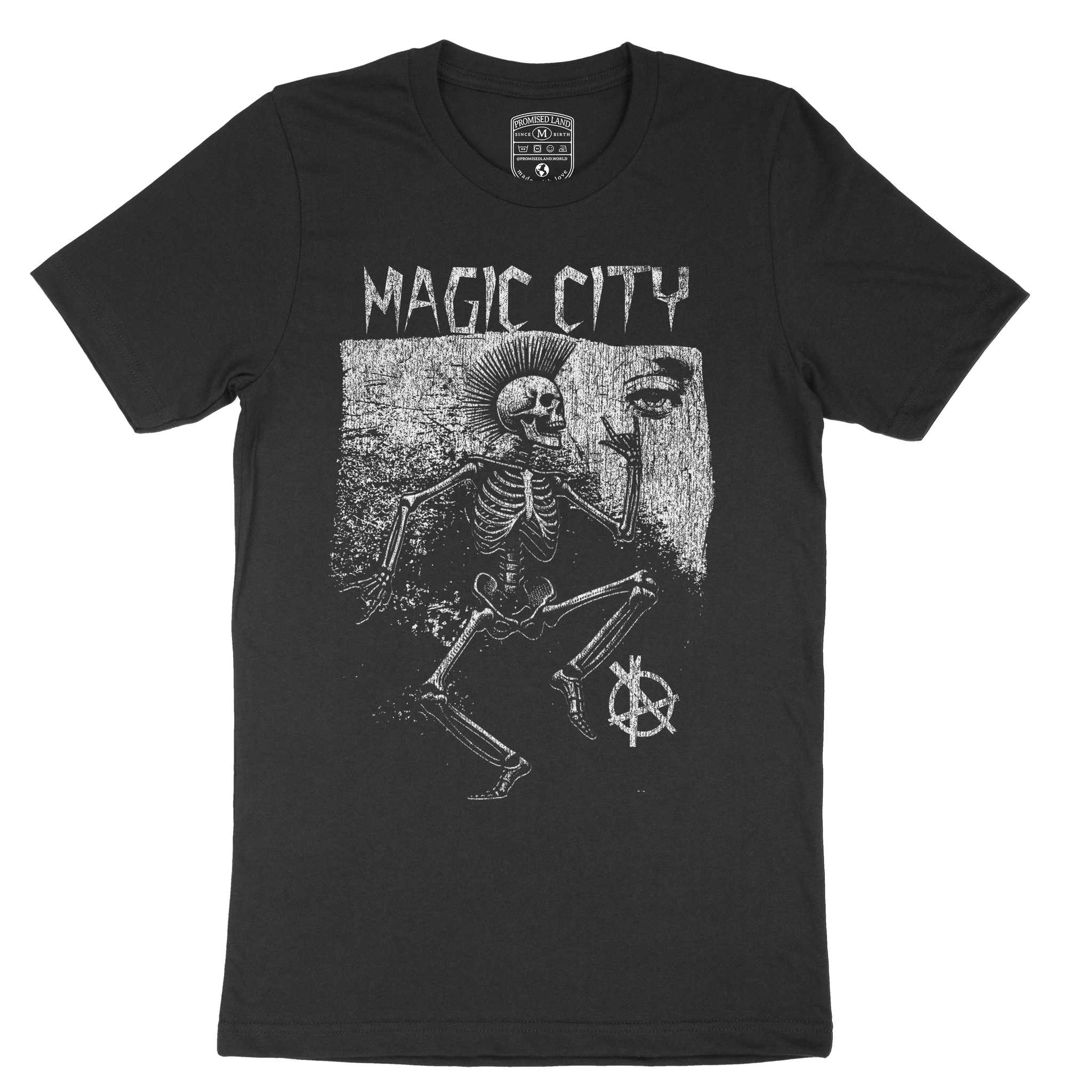 Miami Skelly T-Shirt Black front