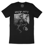 Miami Skelly T-Shirt Vintage Black front