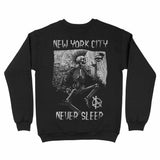 New York Skelly Crewneck Black back