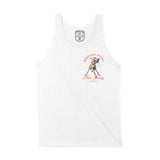 Asbury Park Skeleton Hunk Tank Top in White - front view