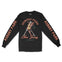 Asbury Park Skeleton Hunk Longsleeve in Black - front with sleeves view