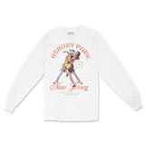 Asbury Park Skeleton Hunk Longsleeve in White - front view