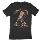 Asbury Park Skeleton Hunk T-Shirt in Black - back view