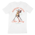 Asbury Park Skeleton Hunk T-Shirt in White - back view
