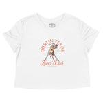 Austin Cropped Tee in White - front view
