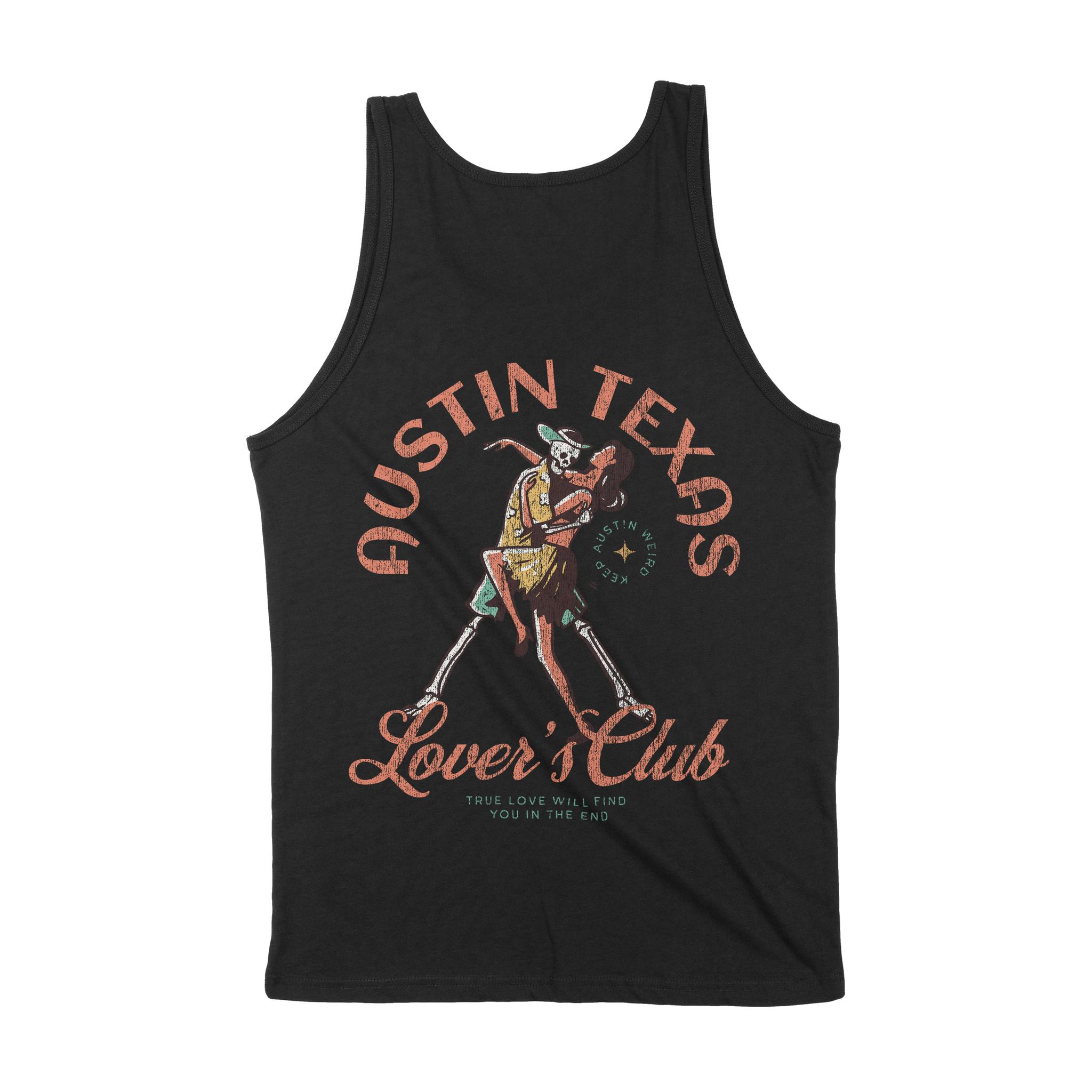 Austin Skeleton Hunk Tank Top Black back