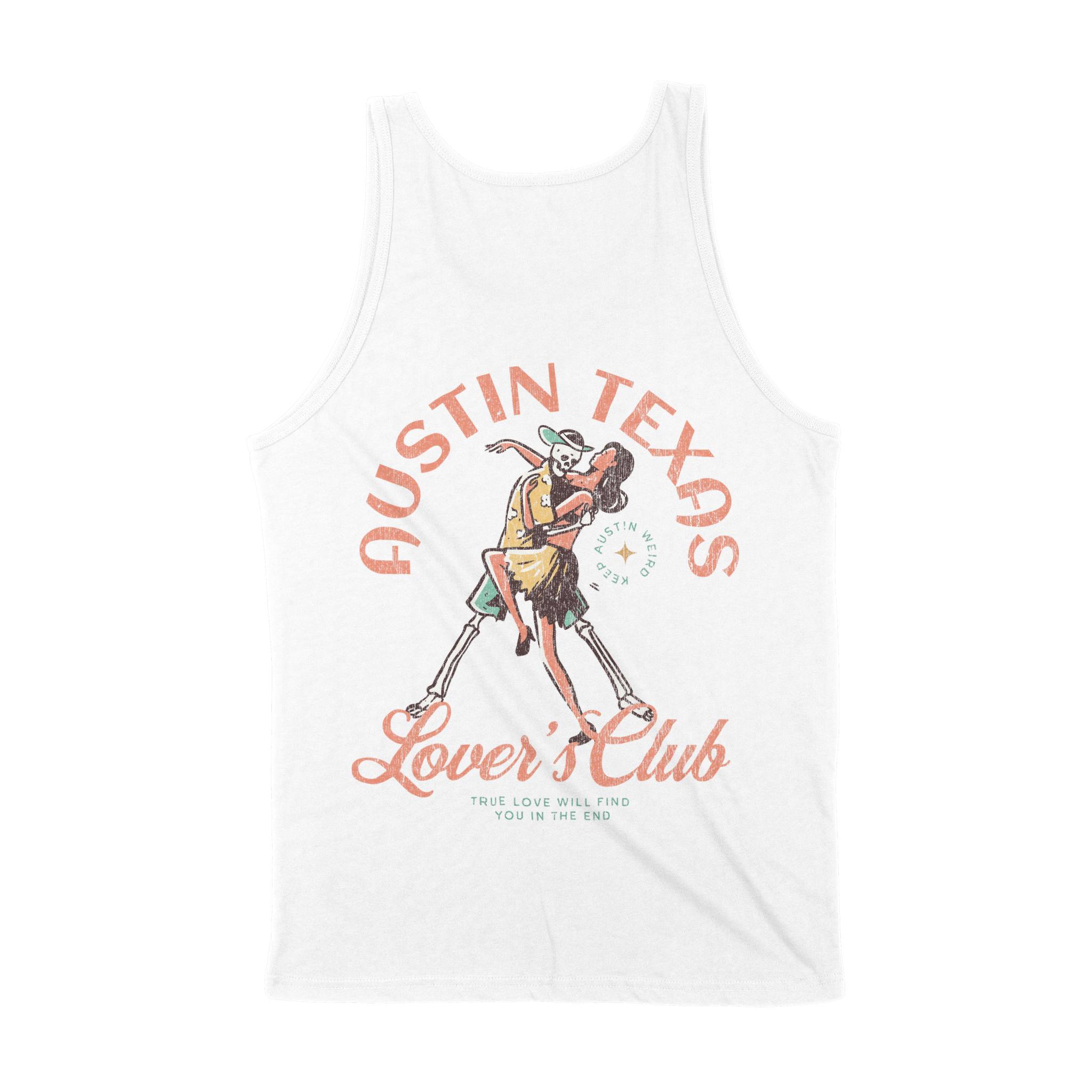 Austin Tank Top in White - back view