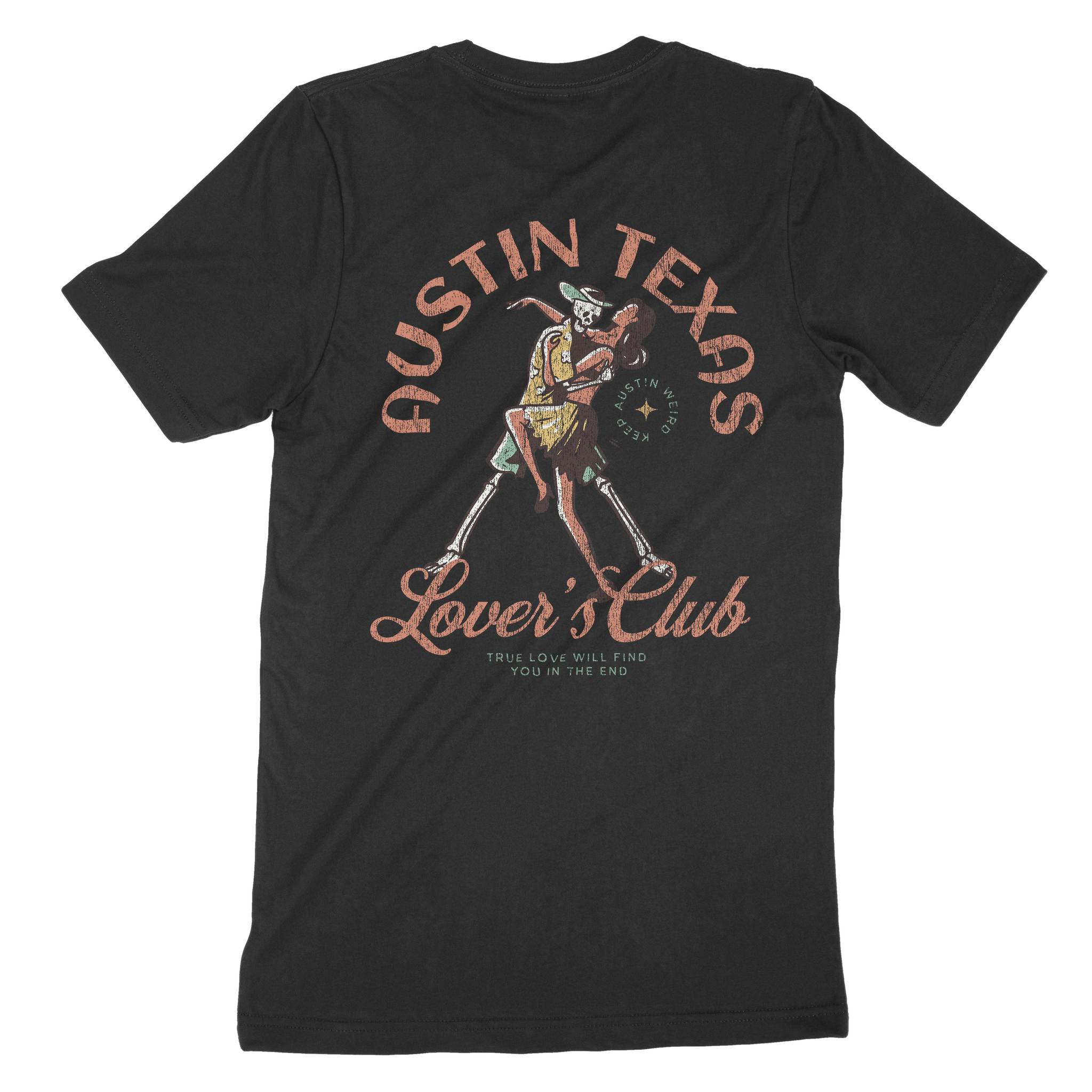 Austin Skeleton Hunk T-Shirt Black back