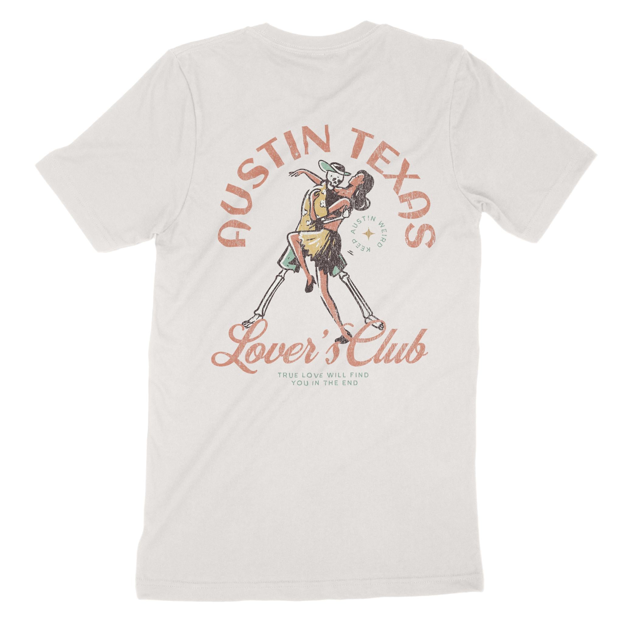 Austin Skeleton Hunk T-Shirt Vintage White back