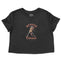 Denver Cropped Tee in Black - front view