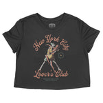 New York Skeleton Hunk Cropped Tee Black front