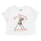 New York Skeleton Hunk Cropped Tee White front