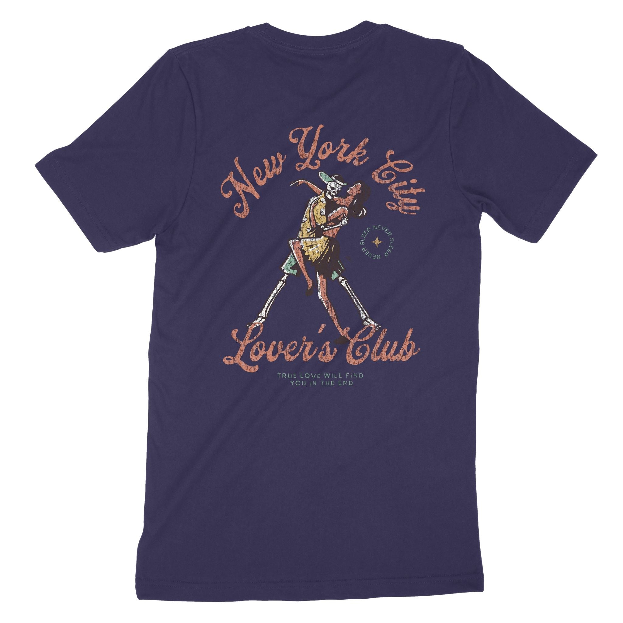 New York Skeleton Hunk T-Shirt Navy back