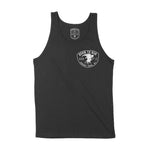 Asbury Park Bald Eagle Tank Top in Black - front view