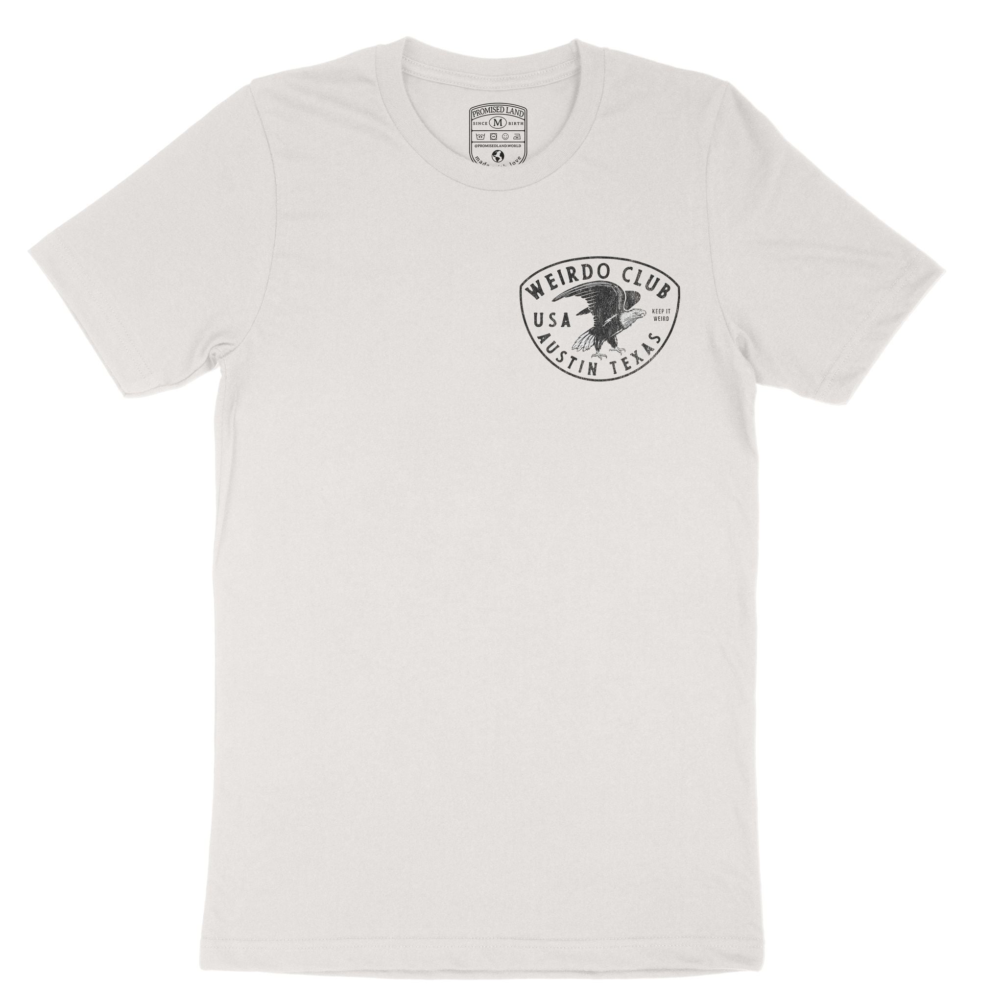 Austin Bald Eagle T-Shirt Vintage White front