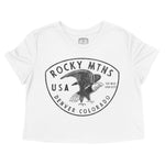 Denver Bald Eagle Cropped Tee White front