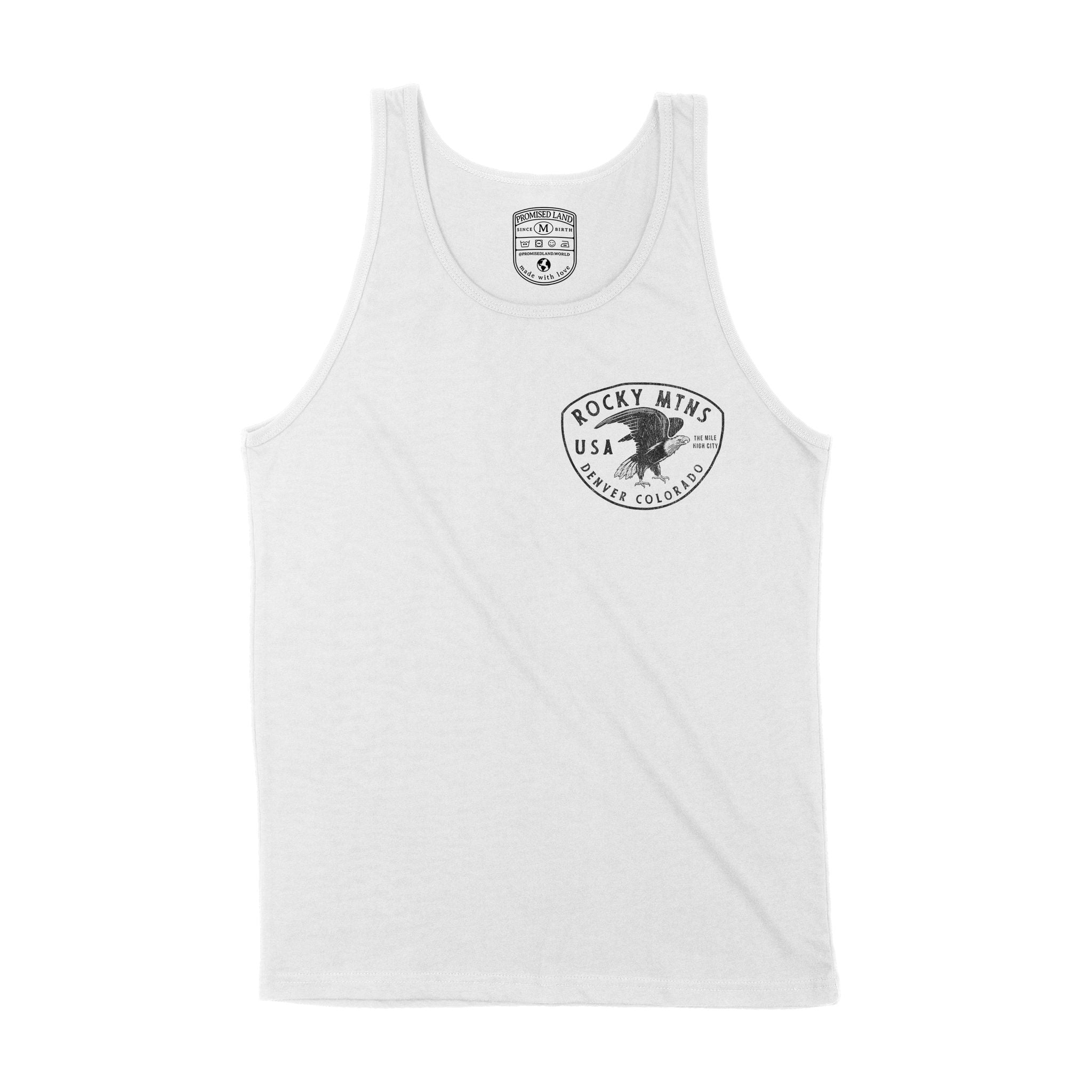 Denver Bald Eagle Tank Top White front
