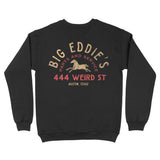 Austin Crewneck in Black - back view