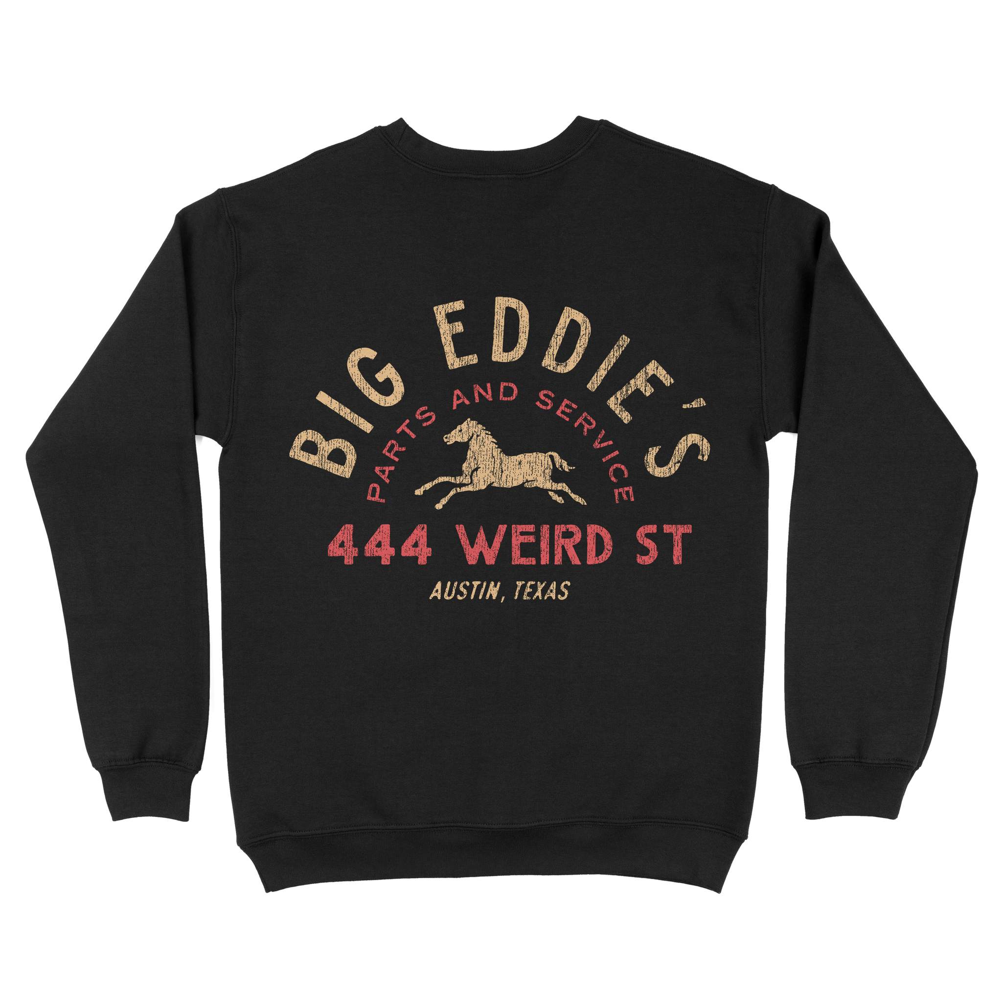 Austin Auto Shop Crewneck Black back