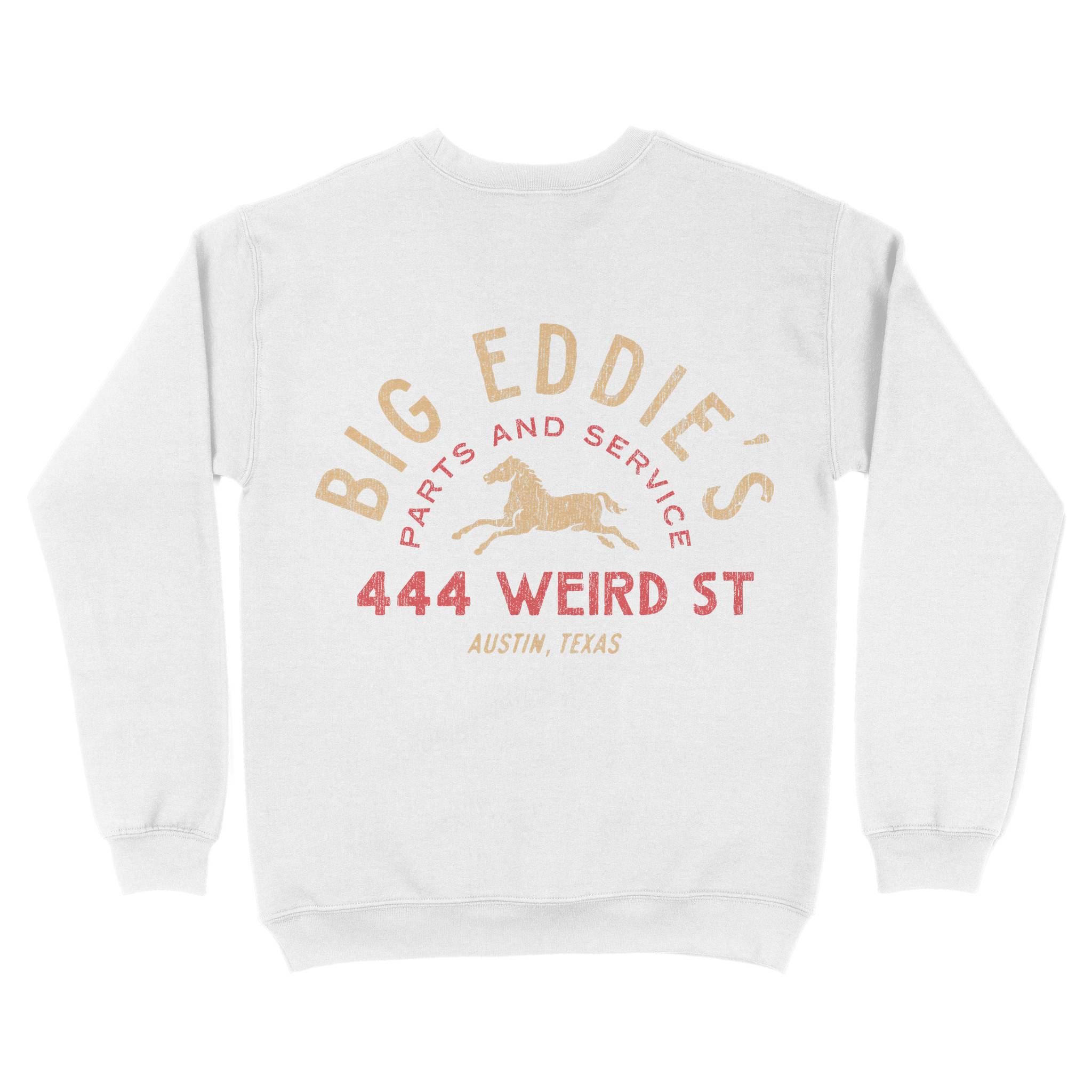 Austin Auto Shop Crewneck White back