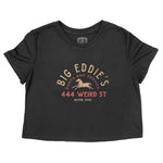 Austin Cropped Tee in Black - front view