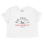 Austin Cropped Tee in White - front view
