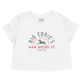 Austin Cropped Tee in White - front view