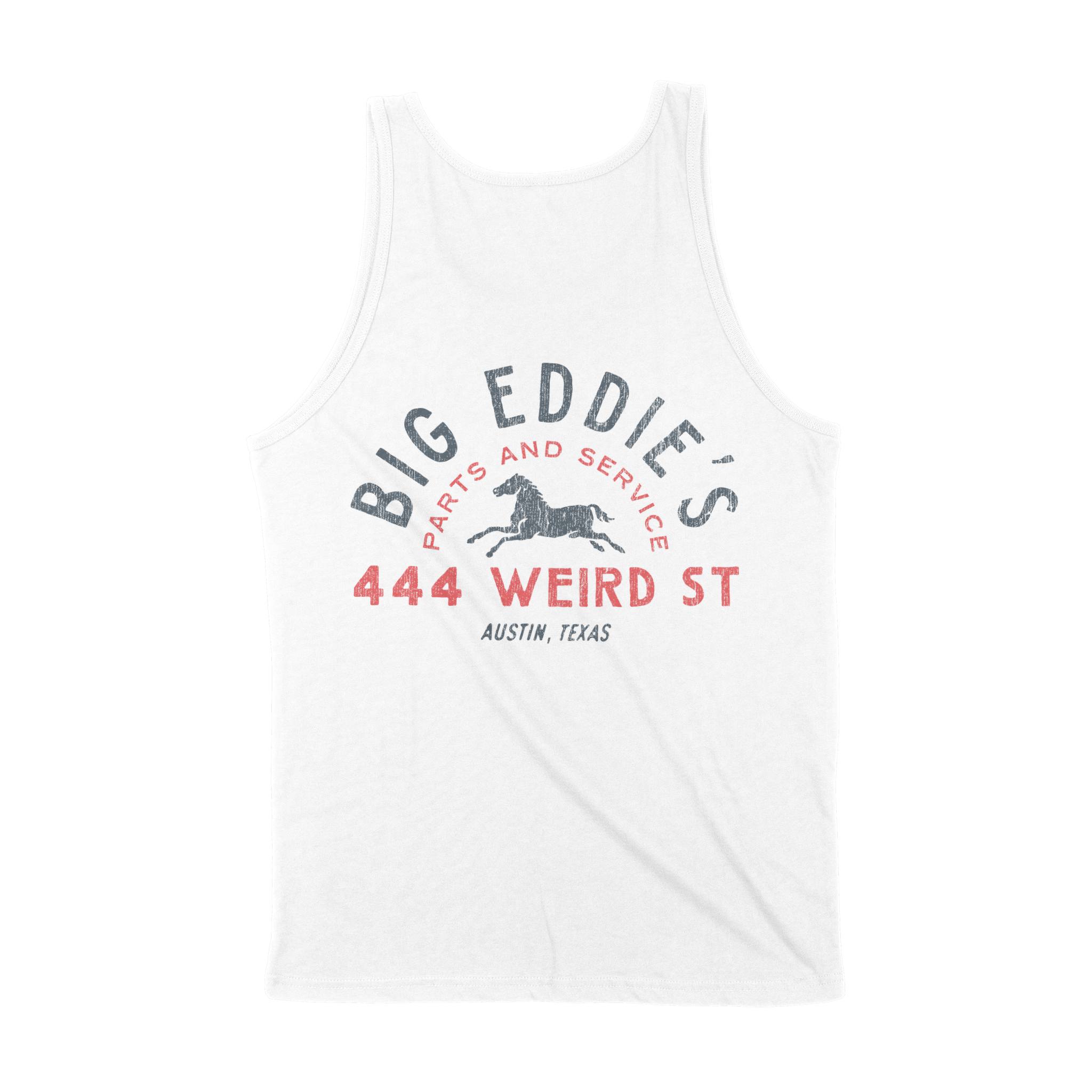 Austin Tank Top in White - back view