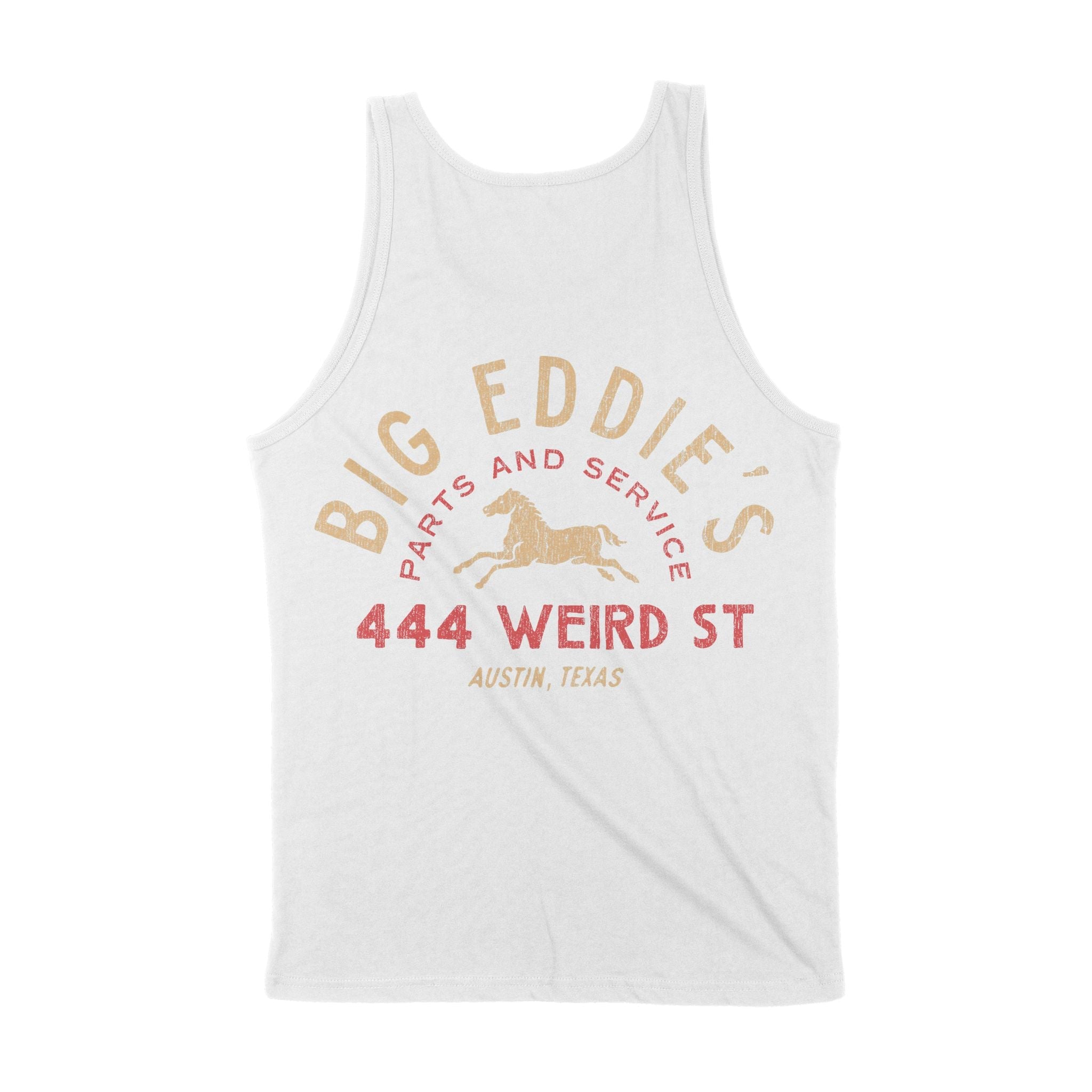 Austin Auto Shop Tank Top White back