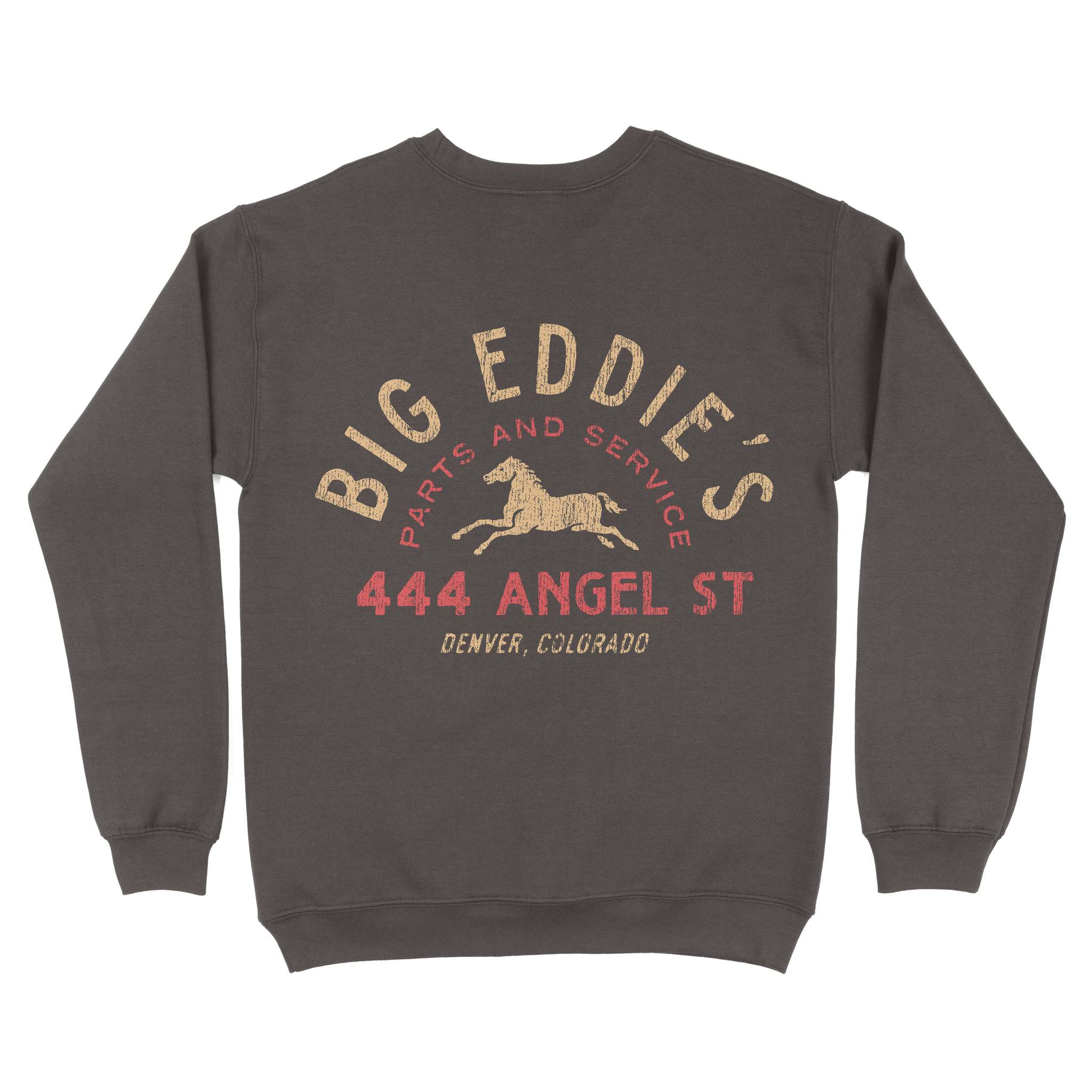 Denver Auto Shop Crewneck Dark Chocolate back