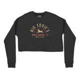 Denver Cropped Crew in Black - front view