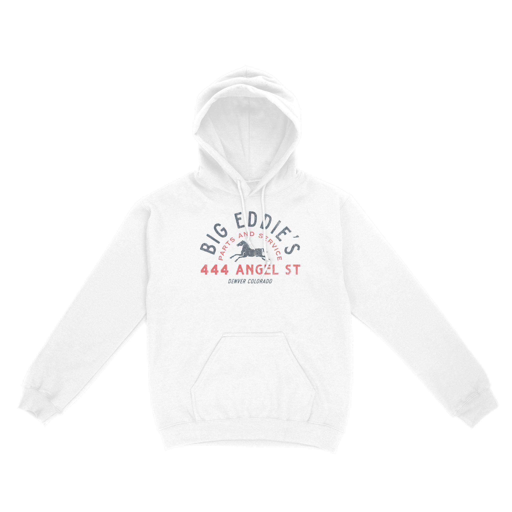 Denver Hoodie in White - front view