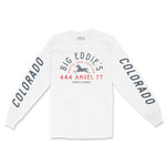 Denver Longsleeve in White - front-sleeves view