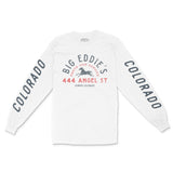 Denver Longsleeve in White - front-sleeves view