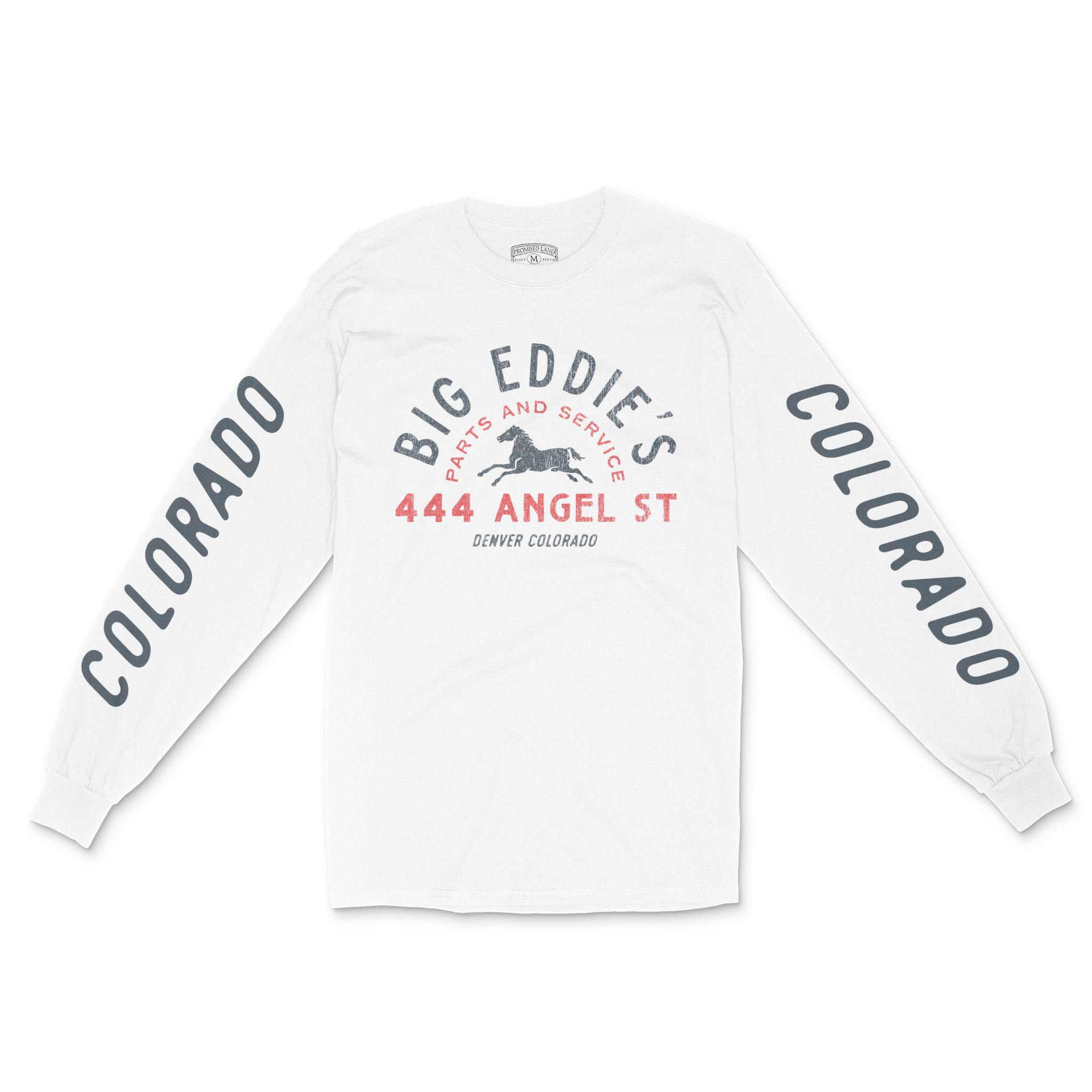 Denver Longsleeve in White - front-sleeves view